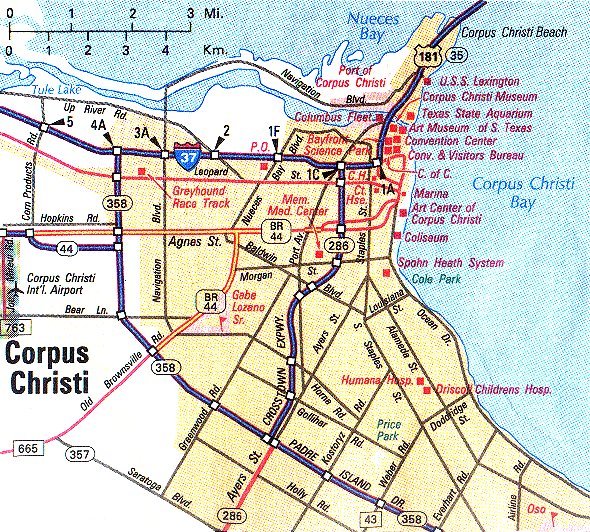 Corpus Christi Metropolitan Map