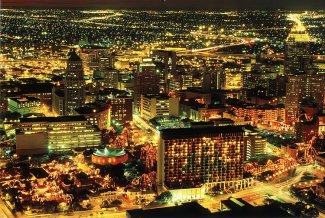 San Antonio at night