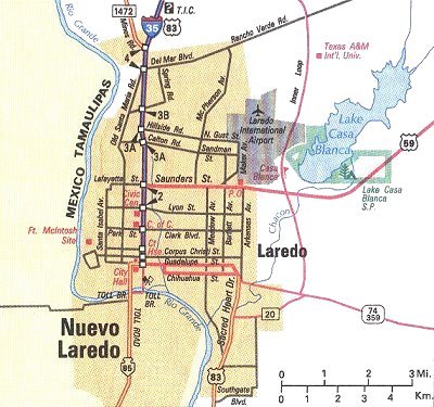 Laredo Map